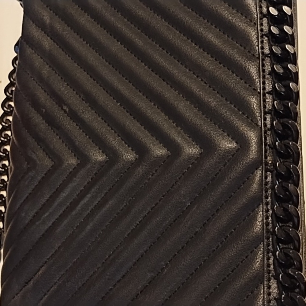 Aldo  Black & Heavy Metal Chain Bag - Picture 10 of 16